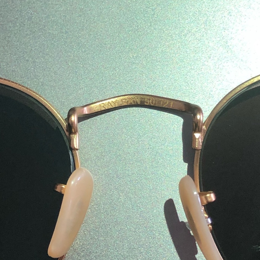 Brand New Authentic Round Metal Ray Bans- 50mm - Picture 5 of 5